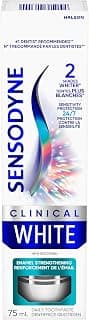 SENSODYNE Clinical White Toothpaste, Sensitivity Protection, Enamel Strengthening, 75mL chez Amazon Canada