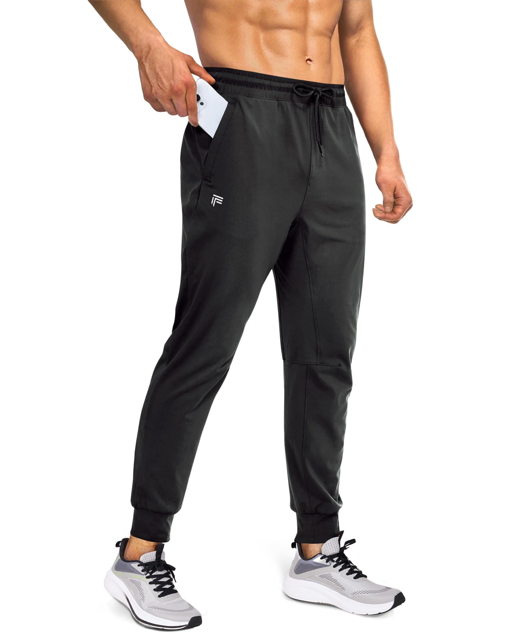 FOGFIRE Mens Joggers with Zipper Pockets Lightweight Sweatpants for Men Pants Athletic Workout Running Track Gym chez Amazon US