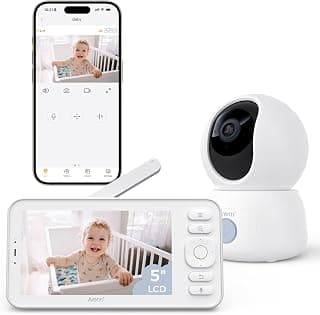 Arenti Baby Monitor C3 Kit, 3MP 5G WiFi 6 PTZ Camera w/ 5" Sans fil Display | Dual-Mode Security: Local 5" Monitor &... chez Amazon Canada
