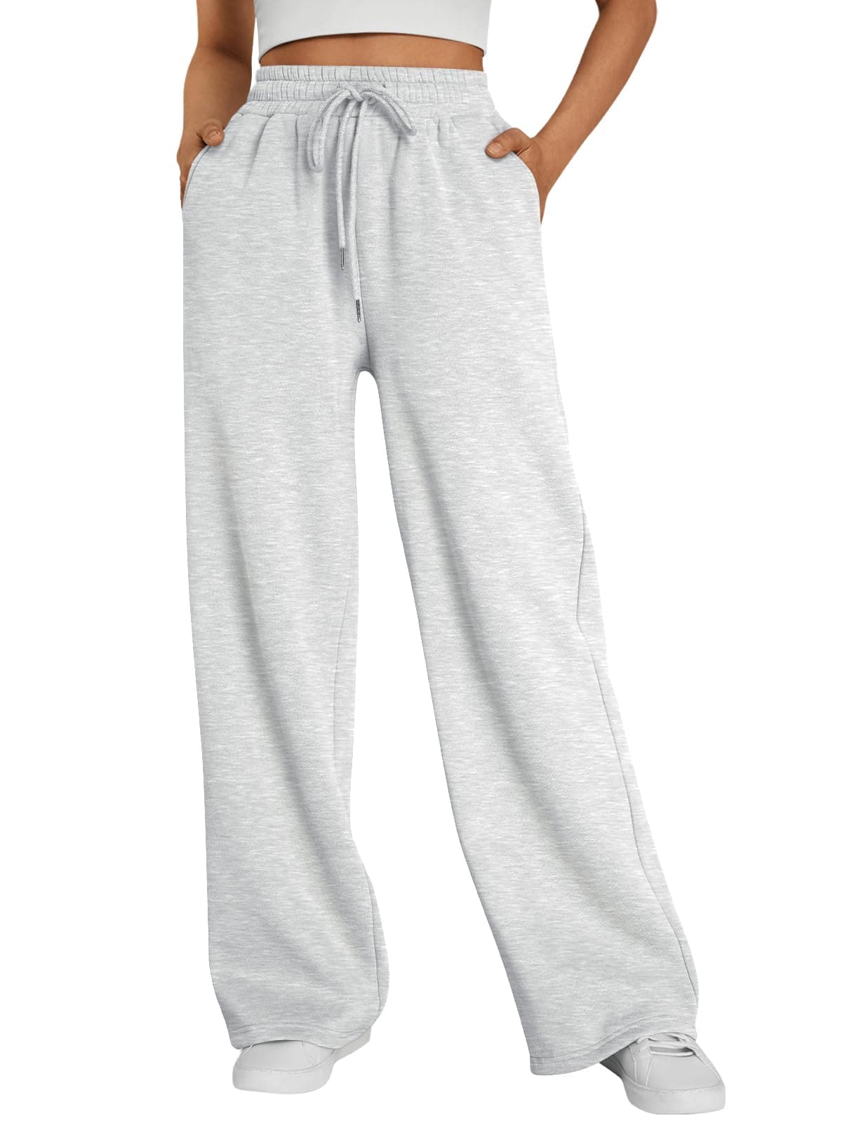 Trendy Queen Womens Wide Leg Fleece Lined Sweatpants | Winter Lounge Travel Pants Fall Fashion Outfits 2026 Clothes With Pockets chez Amazon US