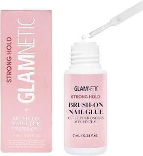 Glamnetic Colle à ongles à forte tenue – Végétalien | 0,680 g | Applicateur de colle pour ongles et faux ongles. Formule facile à... chez Amazon Canada