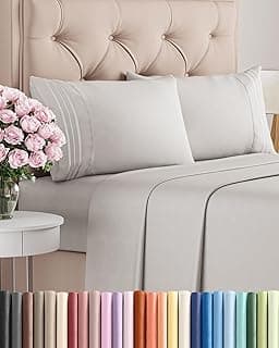 Bedsure Queen Size 4 Piece Sheet Set - Comfy Breathable & Cooling Sheets - Hotel Luxury  chez Amazon Canada