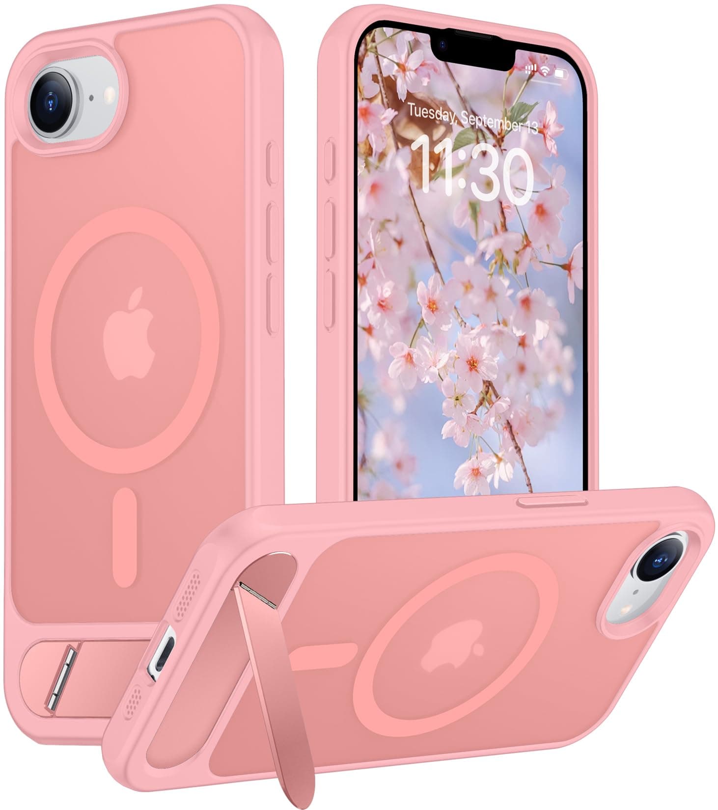 Temdan Magnetic Compatible with iPhone 17e Case & iPhone 16e Case,[Built-in Invisible Kickstand][Compatible with MagSafe][Military... chez Amazon US