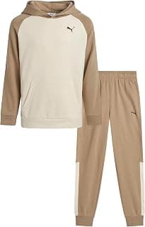 PUMA Boys 2 Piece Fleece Pullover Hoodie Sweatshirt & Jogpants (Sizes 8-16) | Cozy Soft Warmth, Comfortable Athletic Fit, Great for... chez Amazon US