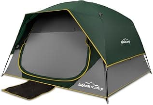 LOYEAHCAMP Tents 4 Person Camping Tent with Rainfly chez Amazon US