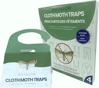 Lot de 4 pièges à mites pour vêtements | Sans danger pour les enfants et les animaux domestiques | Protège vêtements, pulls, laine,... chez Amazon Canada