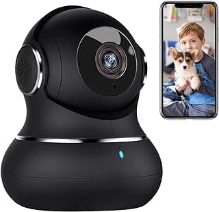 Little elf Camera Surveillance Interieur, Litokam 2K Pet Camera with 360° Motion Tracking, IR Night Vision, Indoor... chez Amazon Canada