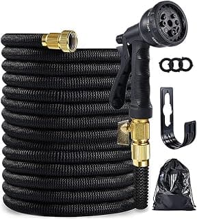 Expandable Tuyau d'arrosage extensible Water Hose, Lightweight & No-Kink Flexible Tuyau d'arrosage extensible, 3/4 inch... chez Amazon Canada