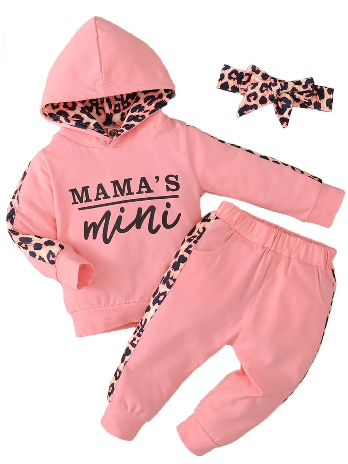 Yvowming Newborn Baby Girl Clothes Outfits Infant Hoodie Sweatshirt Pants Headband Toddler Girl Clothing Set chez Amazon US