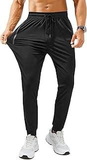 Adidas Mens Sweatpants with Zipper Pockets Lightweight Athletic Joggers for Workout Running Gym Track Casual Wear