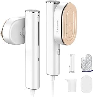 Steamer Clothes, 1200W Portable Handheld Travel Steamer White | 2-in-1 Steam Iron & Steamer, 10s Heat-Up, 90° Rotating... chez Amazon Canada
