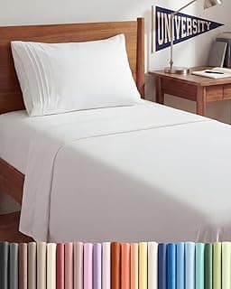 Mellanni Parure de lit 3 pièces Twin XL en microfibre respirante chez Amazon Canada