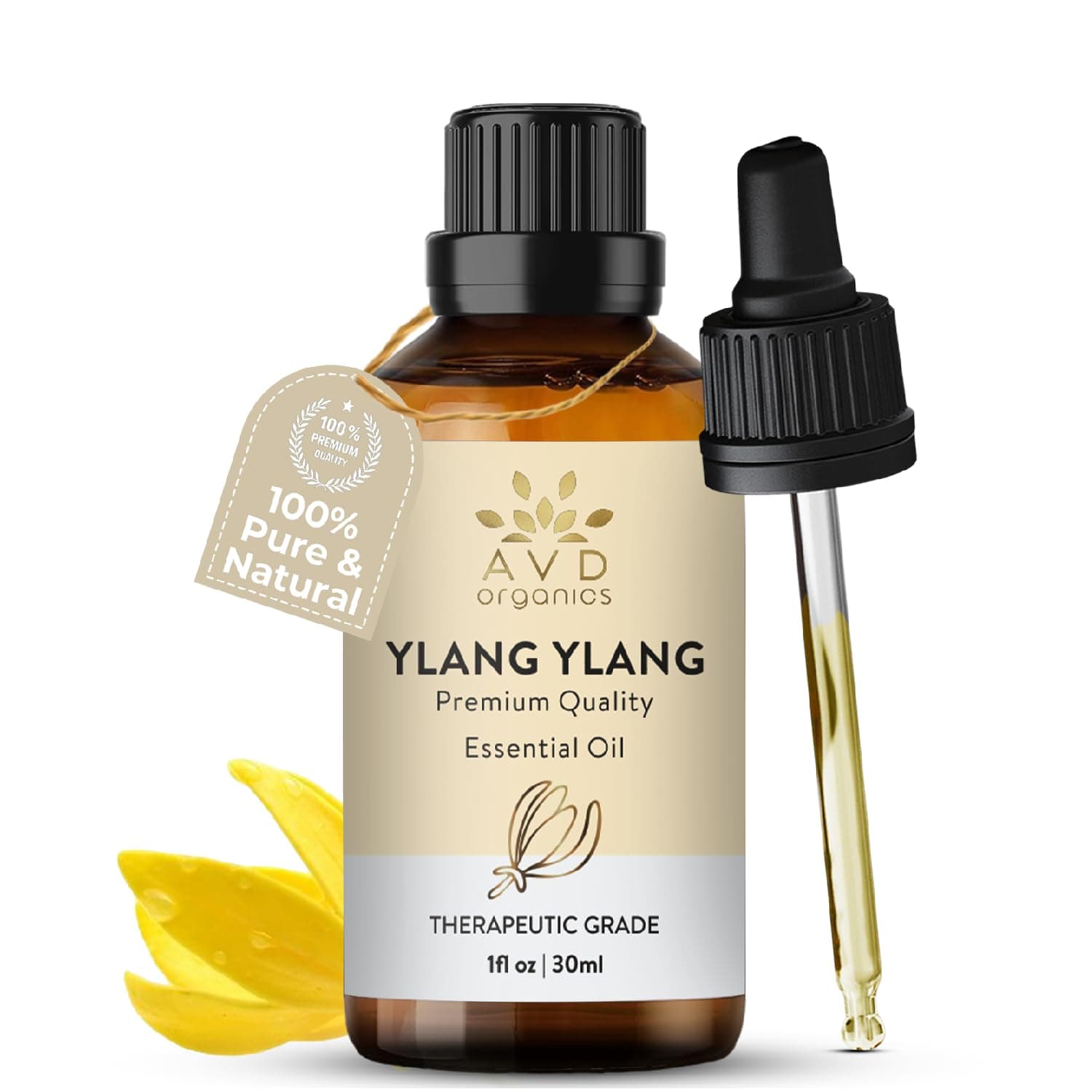 AVD Organics Ylang Essential Oil 30ml - Pure, Natural & Undiluted -Use in Aromatherapy Diffusers for Mood Lifting - 1 fl. Oz chez Amazon UK
