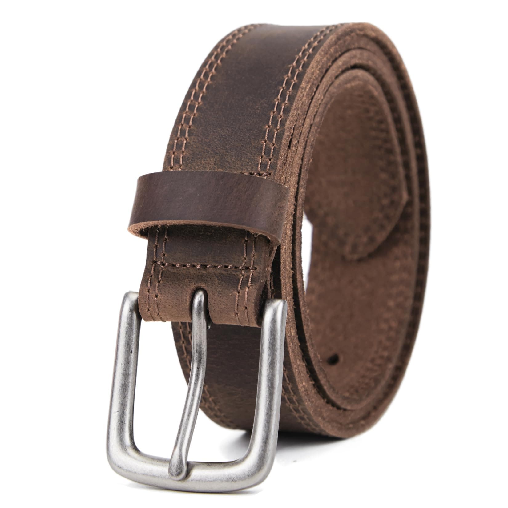 VATAN Men's Full Grain Leather Casual Every Day Jean Belt Handmade (35mm)