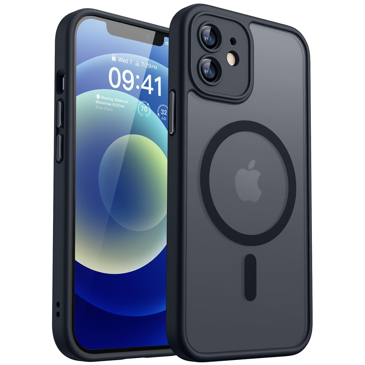 CANSHN Magnetic Compatible with iPhone 12 Case(6.1 Inch), Upgraded [Full Camera Protection] [Compatible with Magsafe] [Translucent... chez Amazon UK