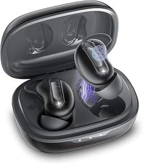 ANC Écouteurs sans fil Bluetooth en silicone souple pour dormeurs sur le côté Noir fantôme chez Amazon Canada