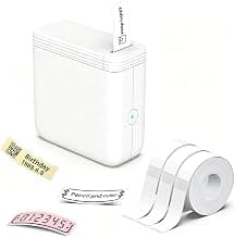 Mini Label Maker Machine with 3 Tapes, P24 Label Makers, White chez Amazon US