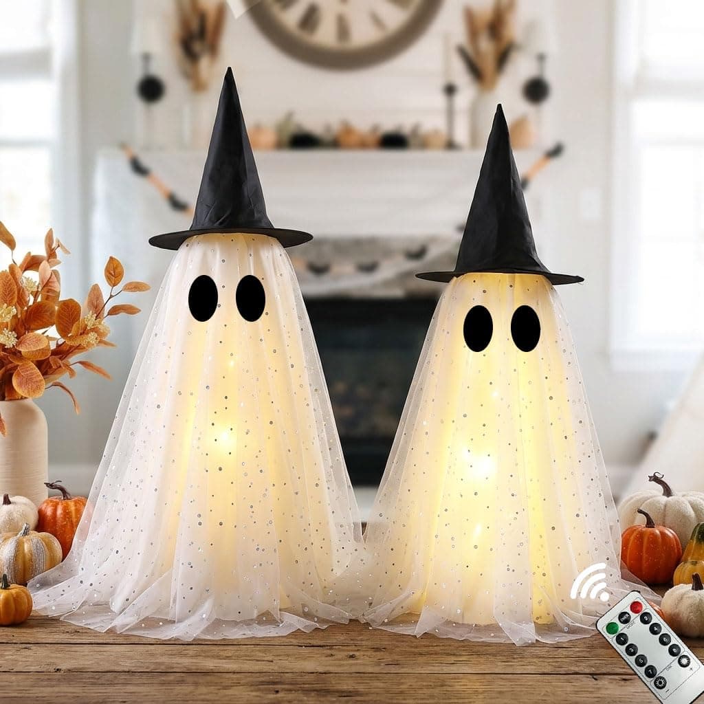 Halloween Ghost Decorations,Spooky Ghost Crafts for chez Amazon US