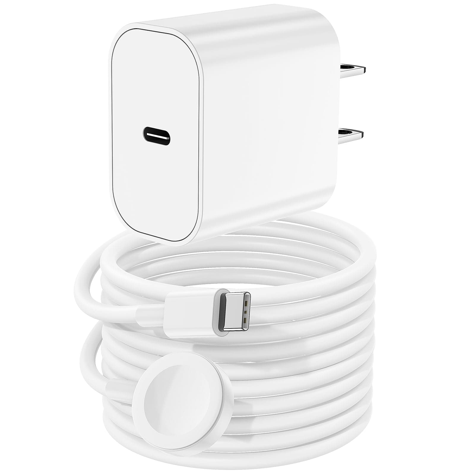 USB C Apple Watch Charger,[MFi Certified] iPhone Fast Magnetic iWatch Charger 6ft chez Amazon US