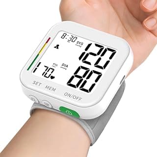 Blood Pressure Monitor for Home Use Rechargeable Wrist BP Machine, White chez Amazon US