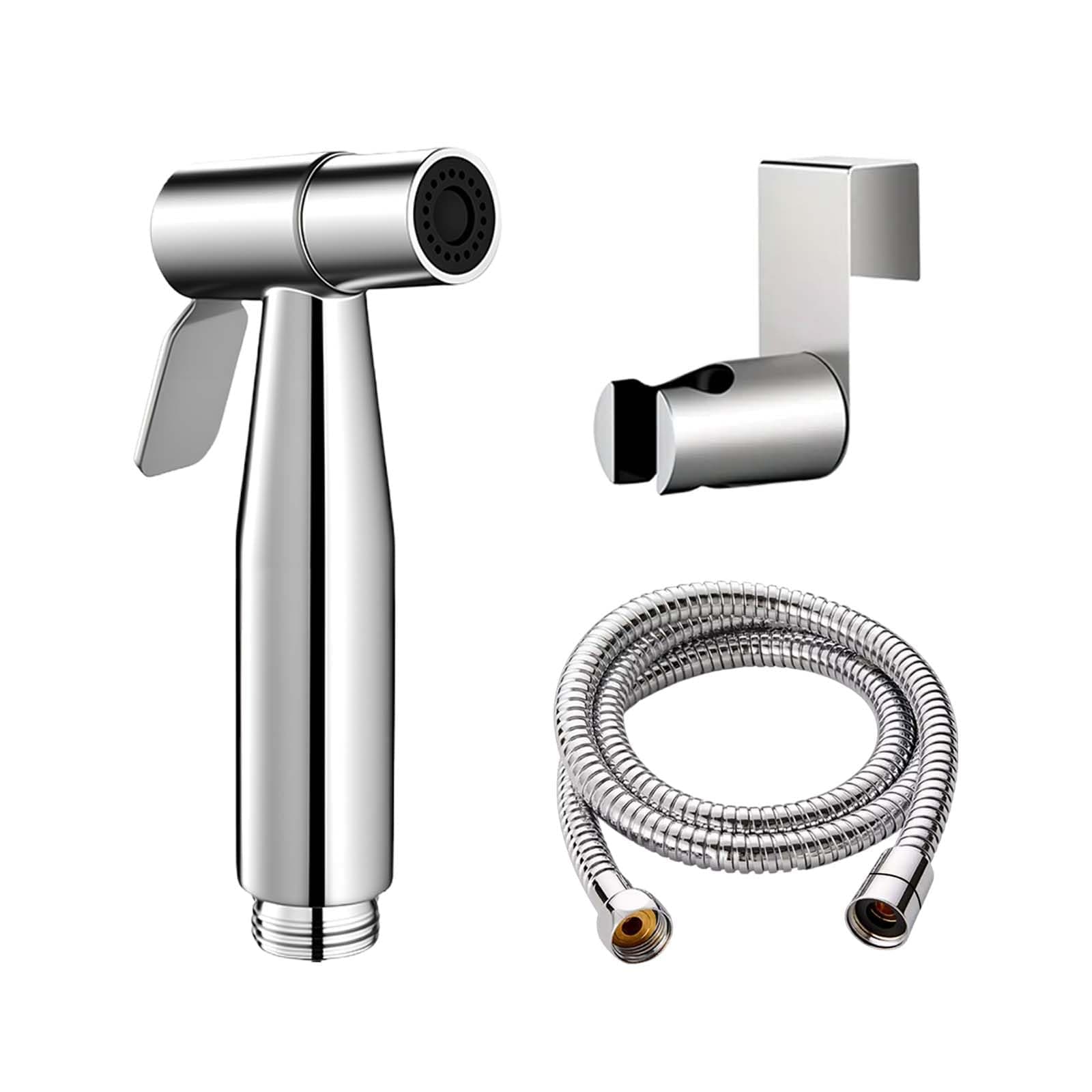 WEIDMAX Hand Held Bidet Sprayer Stainless Steel Sprayer Shattaf Toilet Bidet Shower Head with 49-inch Hose and Bracket Holder chez Amazon UK