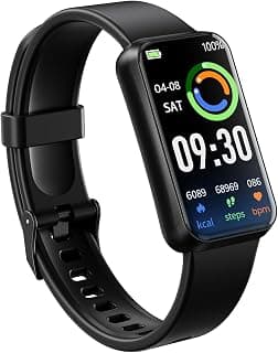 Fitness Tracker, Blood Oxygen Heart Rate Sleep 24/7 Health Monitor/Calorie Steps Counter Pedometer Activity Smart watchs/Notifications... chez Amazon Canada