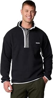Columbia Men's Helvetia II Half Snap Fleece, Black, Medium | Helvetia II Half Snap Fleece Pullover—plush warmth and versatile style...