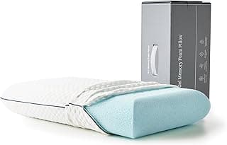 WEEKENDER Ventilated Gel Memory Foam Pillow - Washable Cover - Queen Size(Pack of 1), White chez Amazon Canada