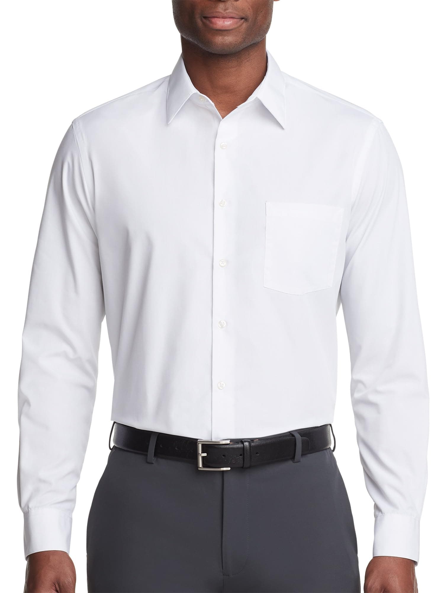 Van Heusen Mens Dress Shirt Regular Fit Poplin Solid chez Amazon US