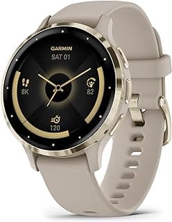 Garmin Venu 3S Montre connectée GPS, écran AMOLED, fonctions avancées de | Coque 41 mm gris français avec bracelet en silicone, écran... chez Amazon Canada