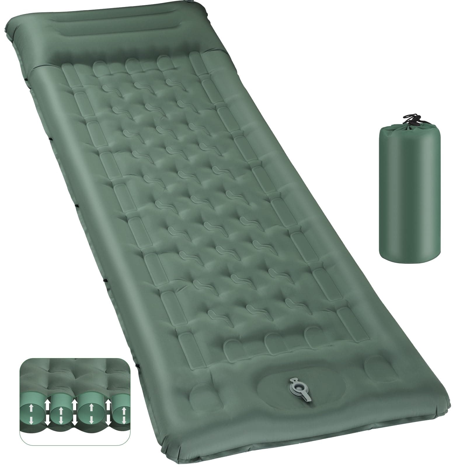 Camping Mat - 2025 Upgraded 12-15CM Extra Thick Self Inflating chez Amazon UK
