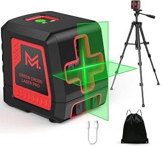 Laser Level 100Ft Self Leveling Green Cross Line, 2-Line chez Amazon US