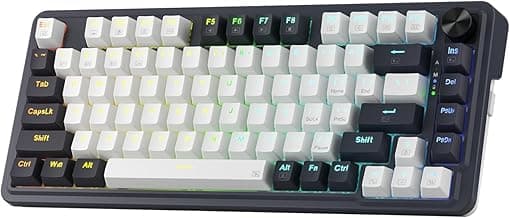 Redragon K673 PRO Wireless 81-Key RGB Gasket Gaming Keyboard, Scroll Knob chez Amazon US