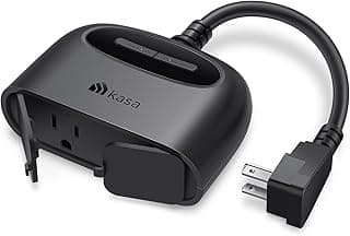 Kasa Outdoor Smart Plug, Smart Home Wi-Fi Outlet with 2 Sockets, EP40 chez Amazon US