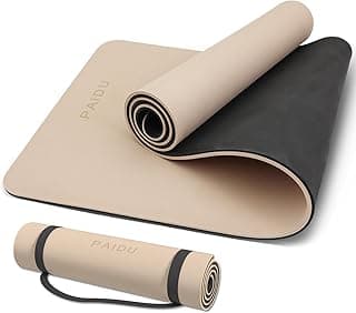 PAIDU POE Tapis de yoga antidérapant （10mm）Extra Thick Fitness Mat 72"x24" with Carry Strap | Non-slip, tear-resistant... chez Amazon Canada
