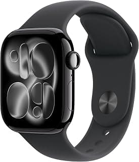 Apple Watch Series 11 [GPS 42mm] Smartwatch with Jet Black Case and Black Sport Band chez Amazon Canada
