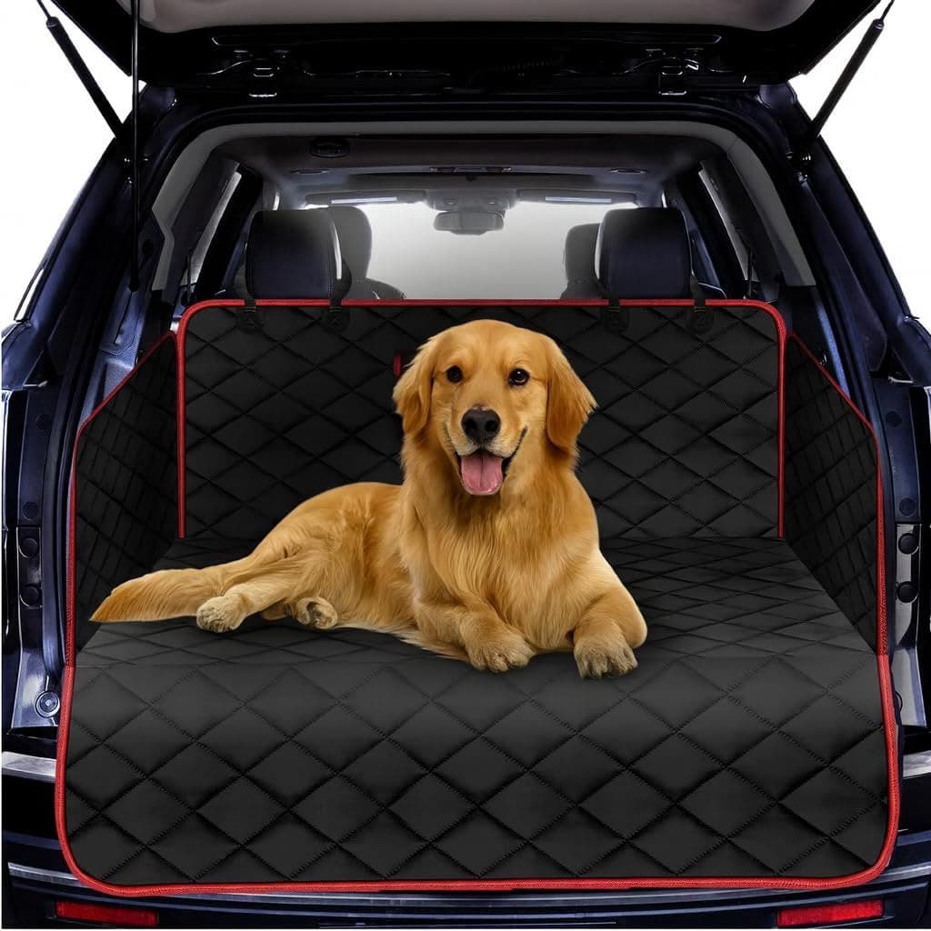 Just Pet Zone Dog Car Boot Protector – Quilted Waterproof, Nonslip Boot Mat with Bumper Flap, Machine Washable, for Cars & SUVs chez Amazon UK
