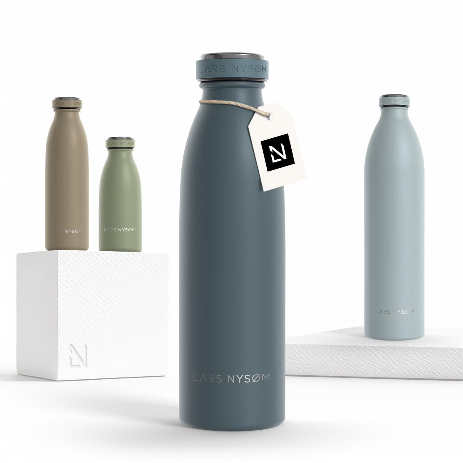 LARS NYSØM Stainless Steel Water Bottle 500ml - Insulated Water Bottles | chez Amazon UK