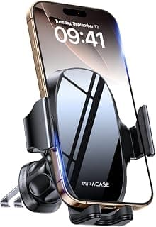Miracase - Support de téléphone pour voiture avec grille d'aération - 2025 - Serrage plus large et crochet métallique - Support de... chez Amazon Canada