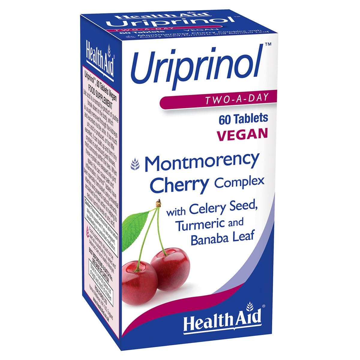 HealthAid Uriprinol - Montmorrency Cherry Complex - for Men & Women - Gout Support & Uric Acid Balance -60 Vegan Tablets chez Amazon UK