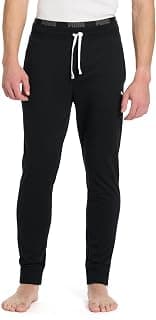 PUMA Men's French Terry Lounge Pant with Dual Band and Drawcord