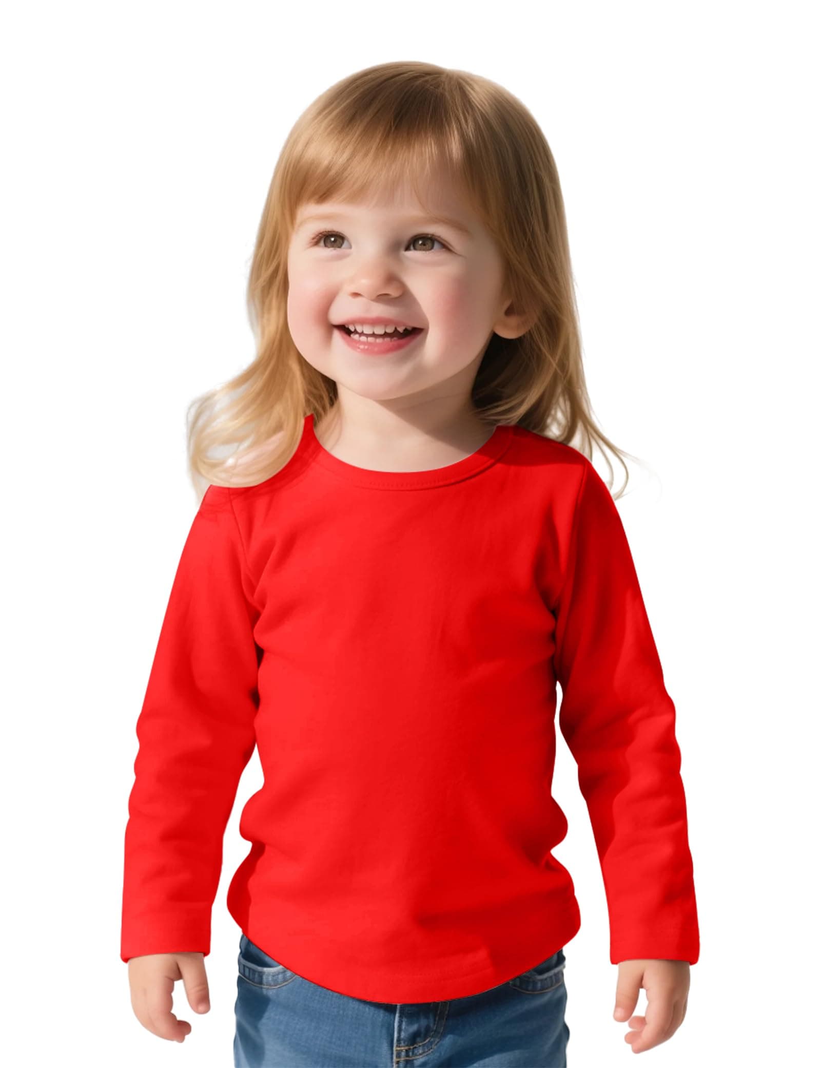 Witwot Toddler Girls Long Sleeve Shirts Soft Cotton Crewneck T-Shirts Tops | Baby Girls Basic Tees for 18M-5T chez Amazon US