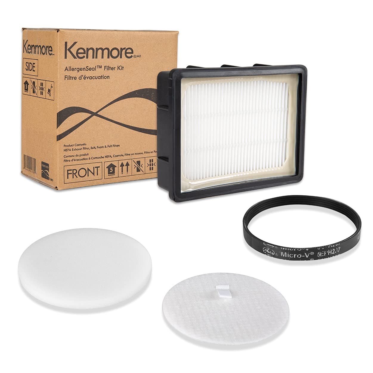 Kenmore K4010 Bagless Upright Vacuum HEPA Filter, Foam Filter, Felt Filter & Belt Replacement for Upright Vacuum Cleaner DU2015, DU2012 chez Amazon US