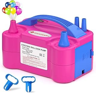 IDAODAN Pompe à ballons électrique portable, pompe à air double buse 110 V 600 W pour décorations de fête chez Amazon Canada