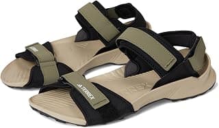 adidas Unisex Terrex Hydroterra Hiking Sandals Olive Strata/Black/Wonder Beige Mens 13 Womens 14 Medium