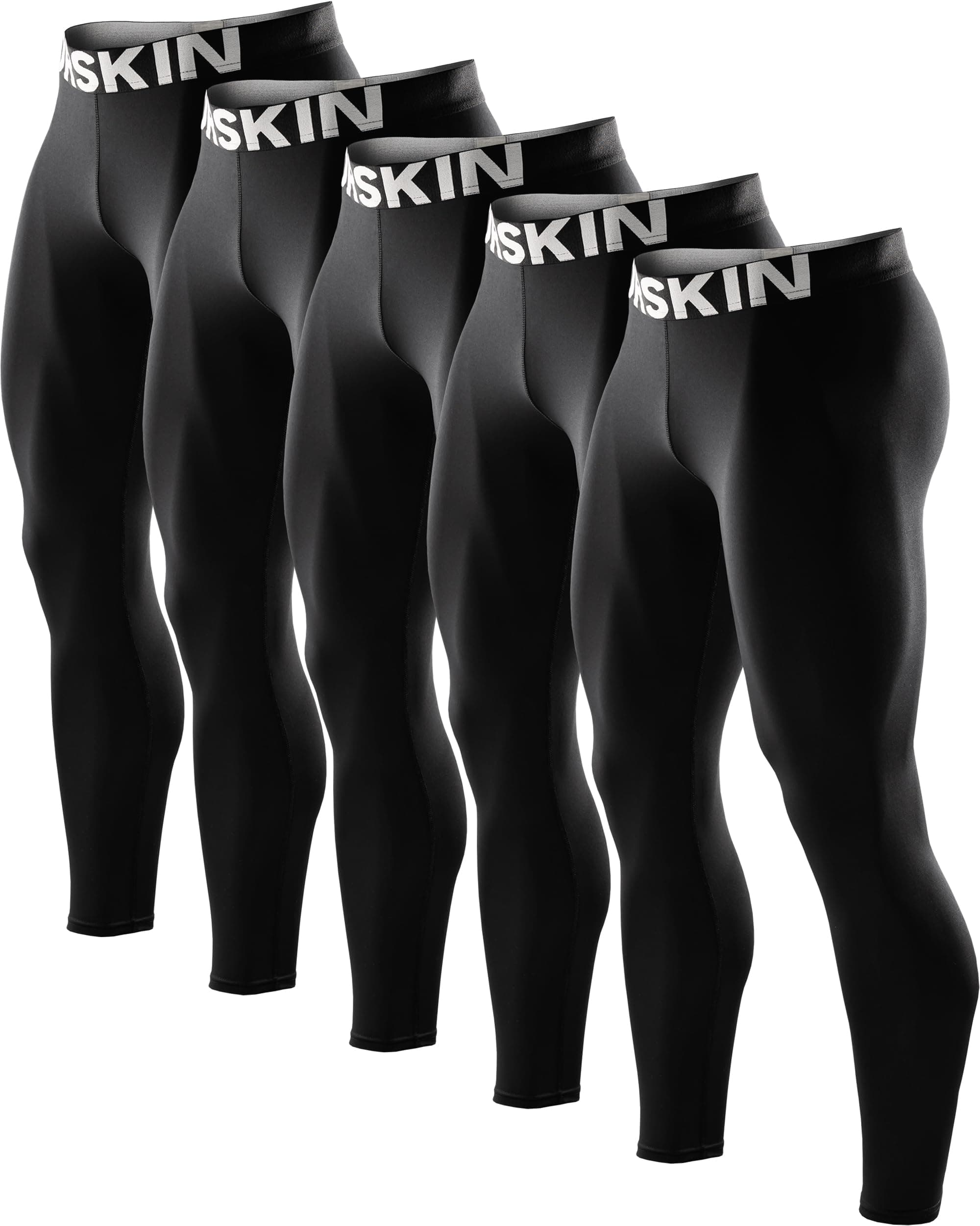 DRSKIN Men’s Compression Pants (5/4/3 Pack) Quick Dry Tights Leggings Sports Baselayer Running Gym Workout chez Amazon US
