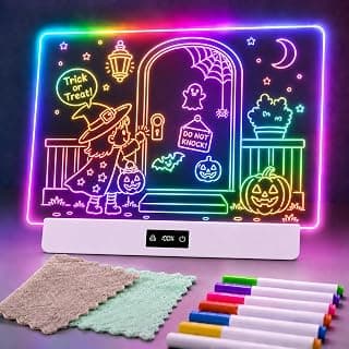 Planche à dessin à DEL de 40,6 cm pour enfants avec écran, tablette d'écriture LCD rechargeable avec batterie de 15 h et support, 8... chez Amazon Canada