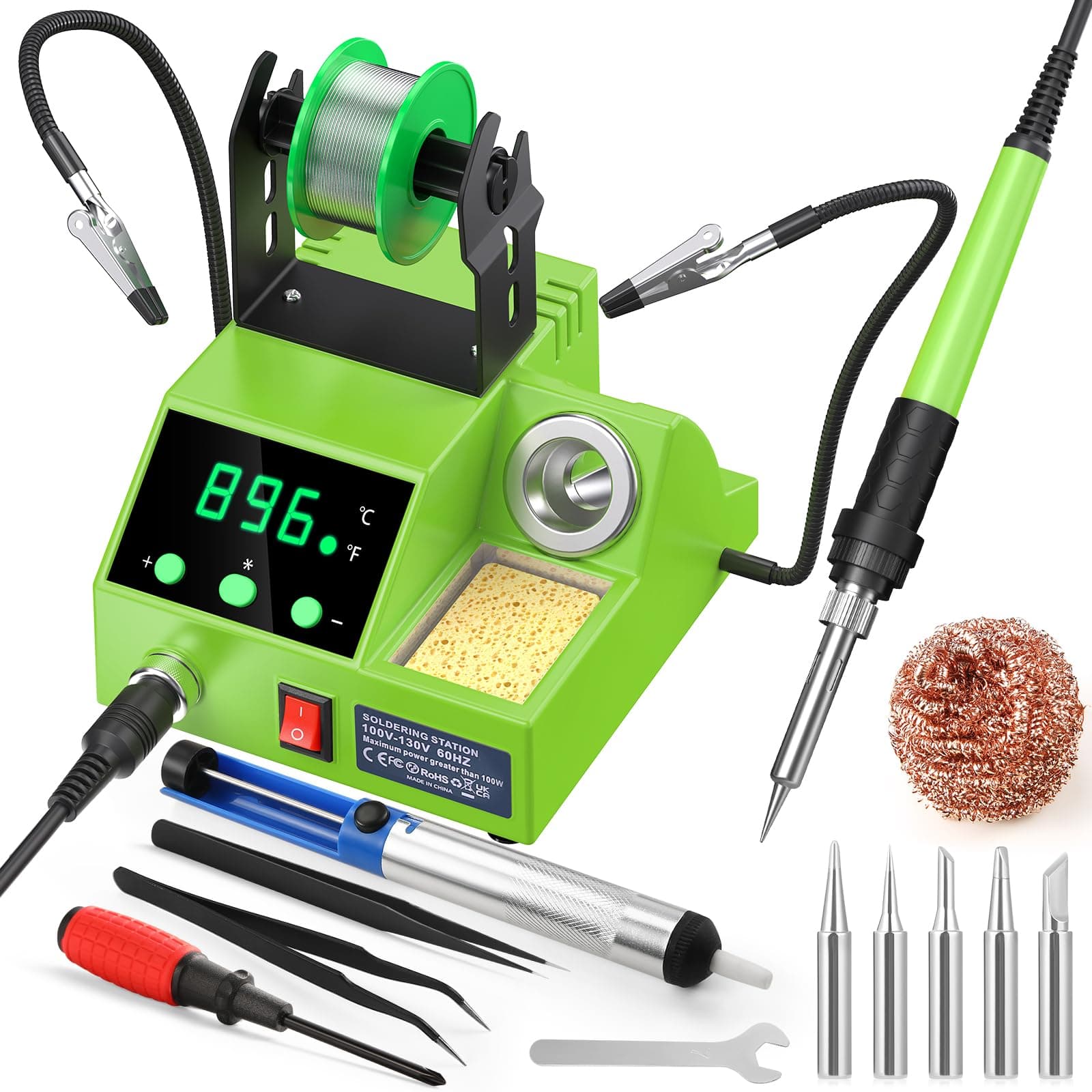 Soldering Station, 100W Digital Display chez Amazon US