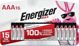 Energizer MAX AAA Batteries (16 Pack), Triple A Alkaline Batteries chez Amazon Canada