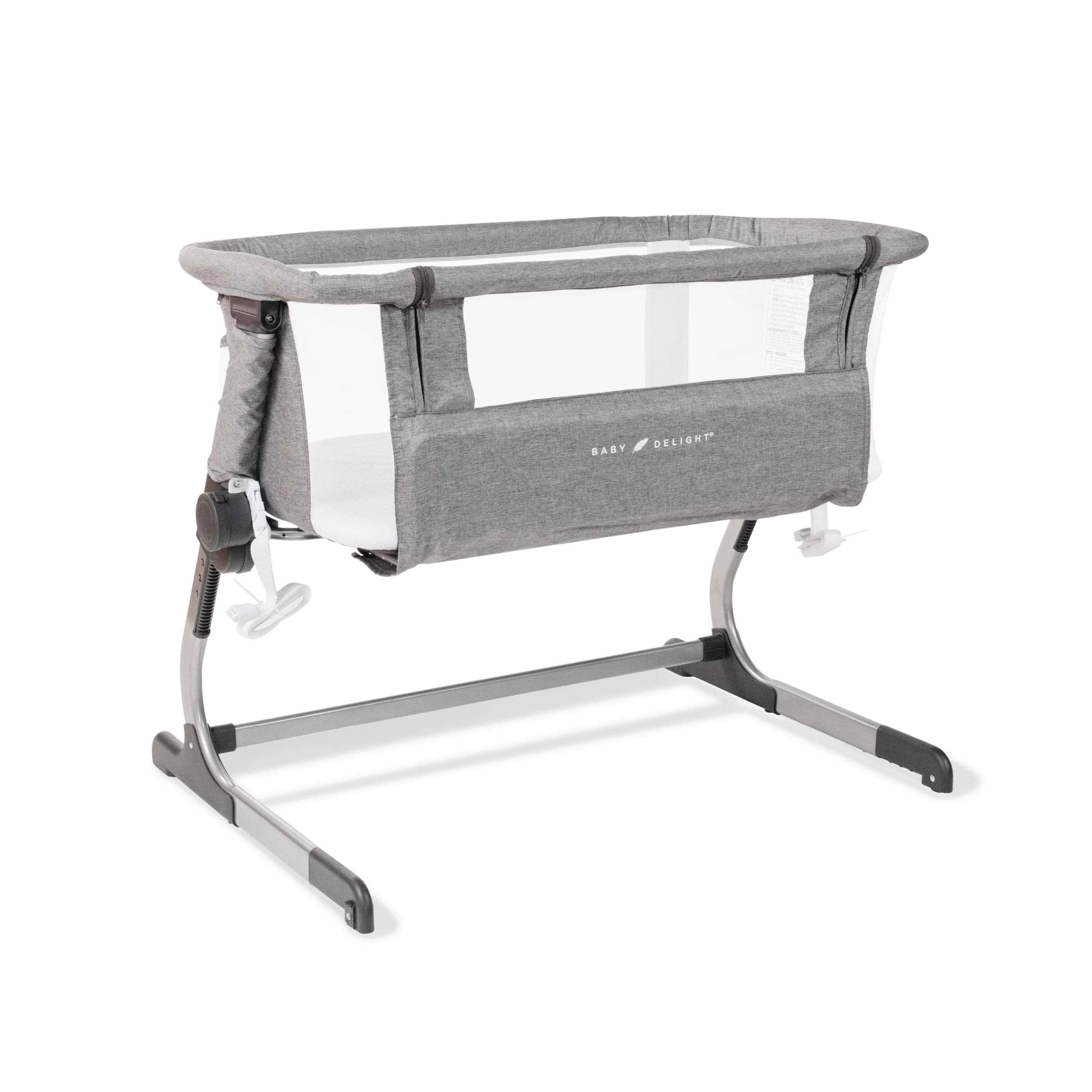 Baby Delight Beside Me Dreamer Bassinet | Bedside Sleeper | 7-Position Height Adjustment | Charcoal Tweed chez Amazon US